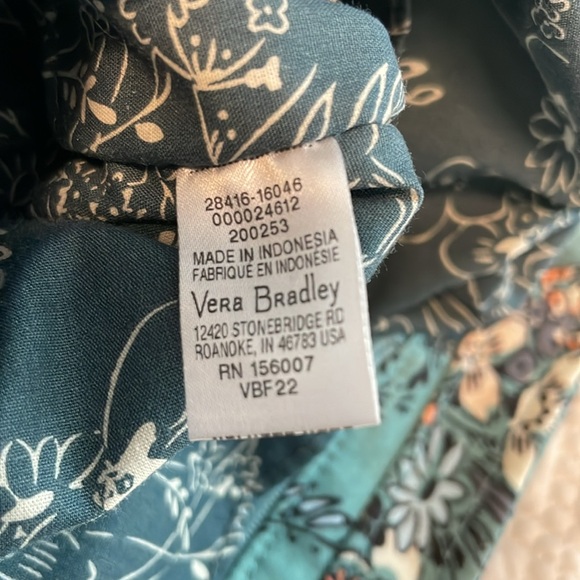 Vera Bradley Iconic Small Vera Tote in Sunlit Garden - Picture 10 of 11